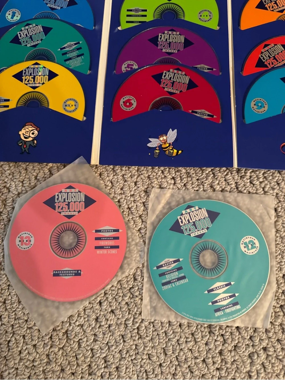 User Manual book & Clip Art Portfolio (13 CDs)